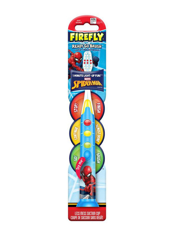 

Firefly Marvel Spider Man Ready Go Light up Timer Electric Toothbrush