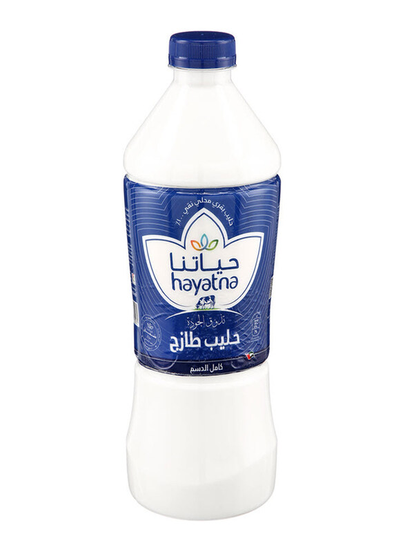

Hayatna Fresh Milk Full Fat, 1 Liter