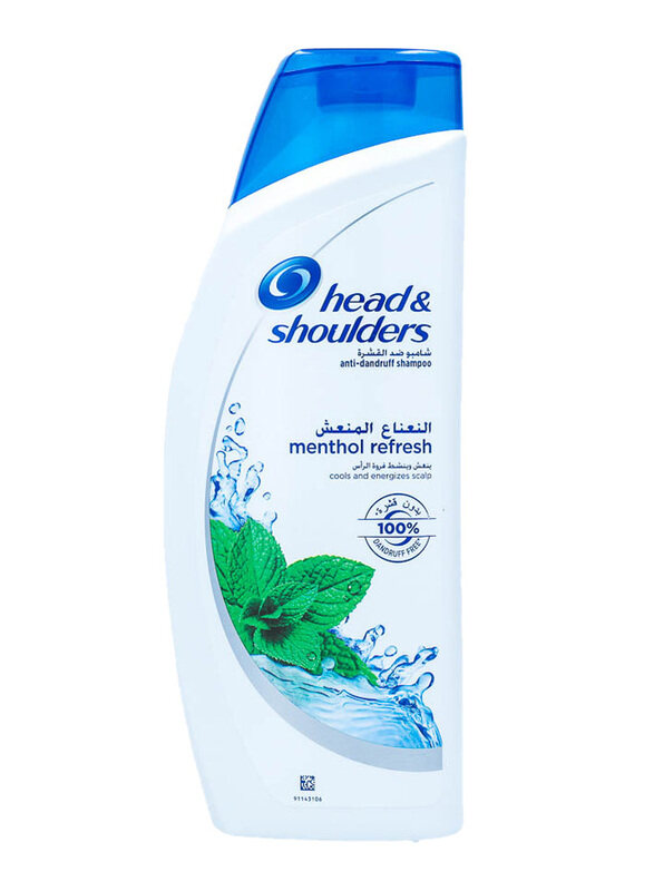 

Head & Shoulders Menthol Refresh Anti-Dandruff Shampoo for All Hair Types, 600ml