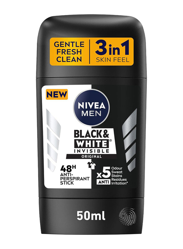 

Nivea Men Black & White Invisible Original Deo Antiperspirant Stick, 50ml