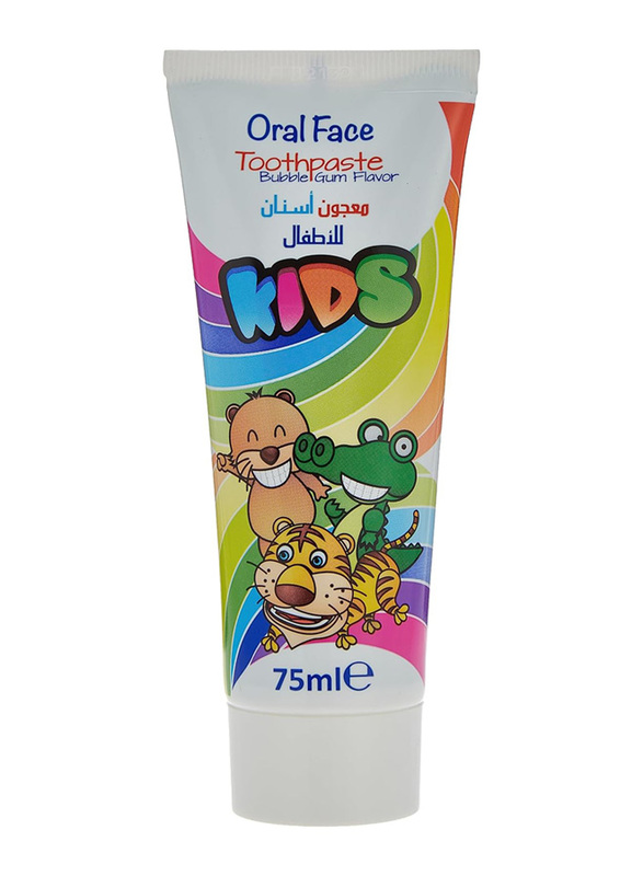 Oral Face 75ml Bubble Gum Flavour Toothpaste