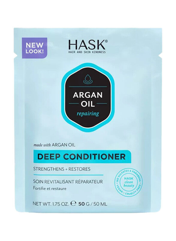 

Hask Argan Oil Repairing Deep Conditioner for Damaged Hair, 50g