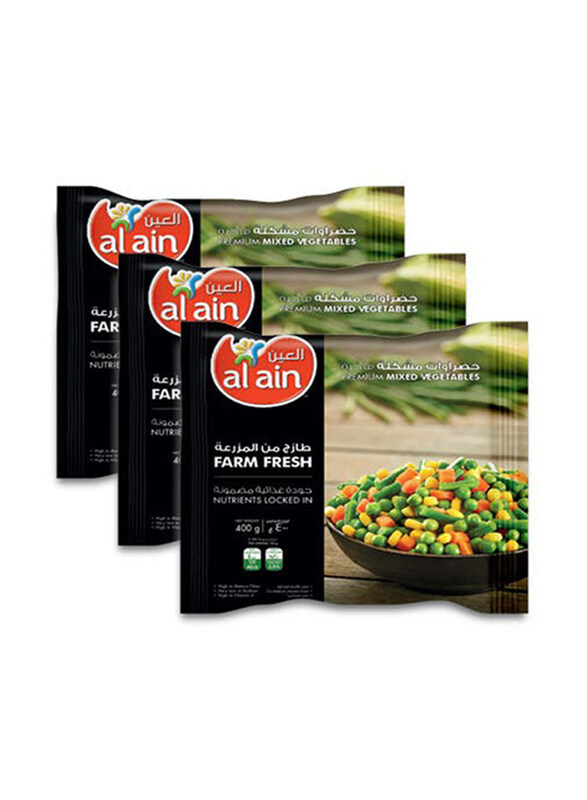 

Al Ain Mixed Vegetables, 3 x 400g