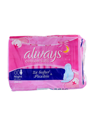 Always Cotton Soft Sanitary Pads, 24 Pieces