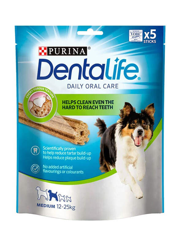 

Purina Dentalife Daily Oral Care Dry Food for Medium Dogs, 115g
