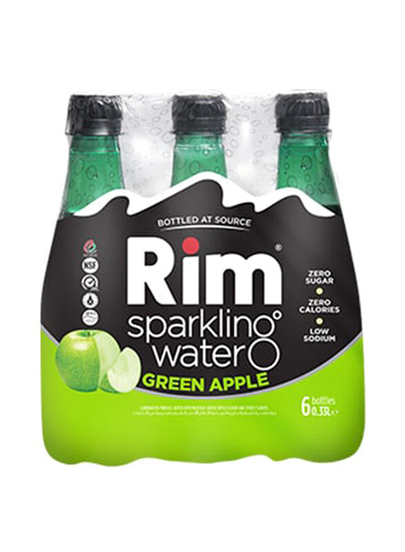 

Rim Green Apple Sparkling Water, 6 x 330ml