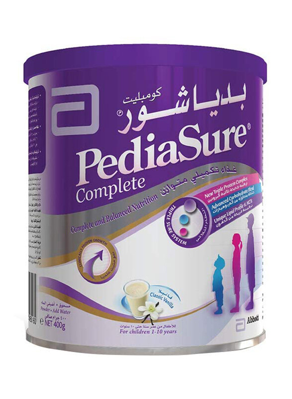 

PediaSure Complete Triple Sure Vanilla Formula Milk, 400g