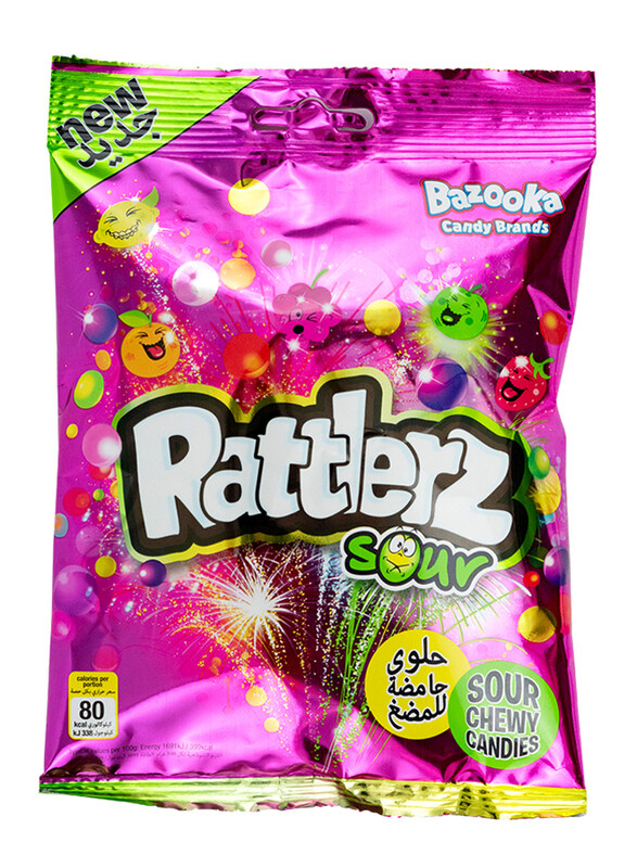 

Bazooka Rattlerz Sour Chewy, 120g