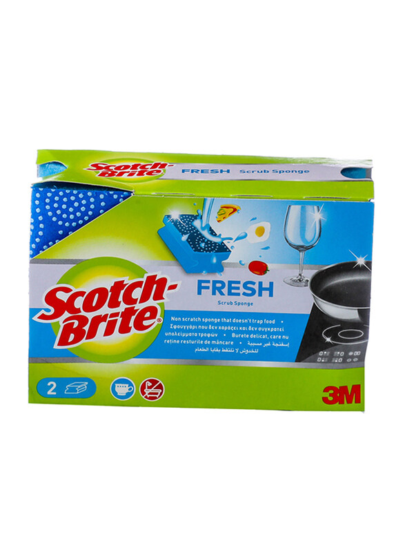 

3M Scotch Brite Non Scratch Nail Sponge, 2 Pieces