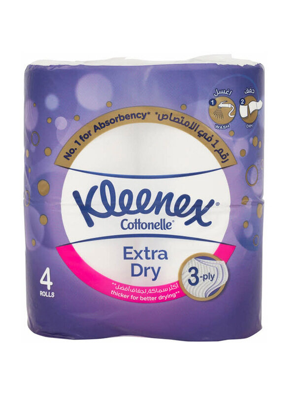 

Kleenex Extra Dry Toilet Tissue, 4 x 160 Sheets