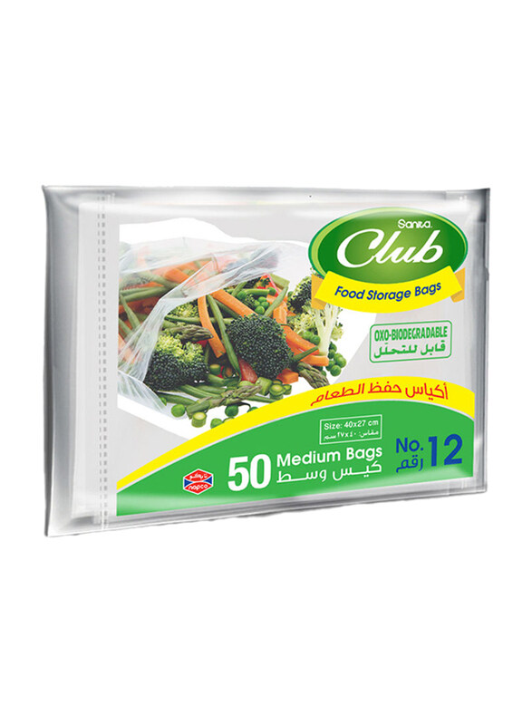 

Sanita Club No.12 Biodegradable Food Storage Bag, 50 Pieces
