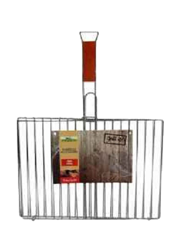 

Paradiso Charcoal Stainless Steel Grid With Wooden Handle, Multicolour