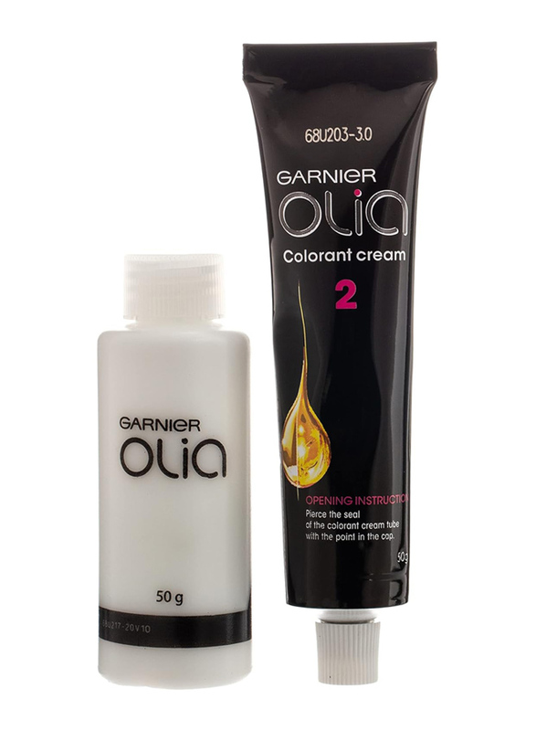 Garnier Olia Permanent Hair Color, 4.0 Dark Brown