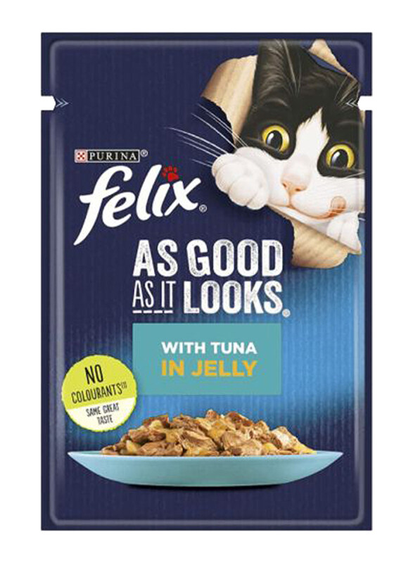 

Purina Felix Adult As It Looks Tuna In Jelly Pouch Cats Wet Food, 85g