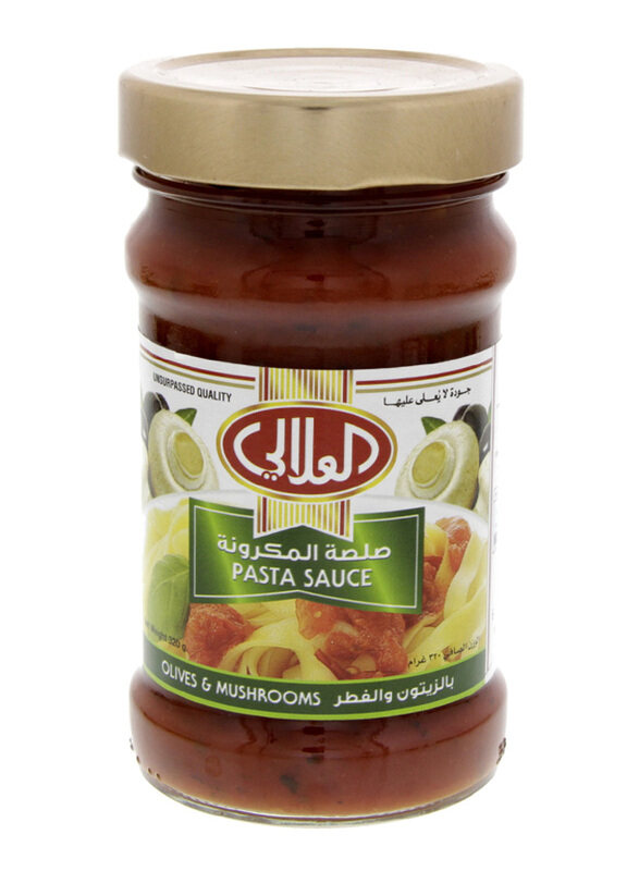 

Al Alali Pasta Sauce with Olives & Mushroom, 320g