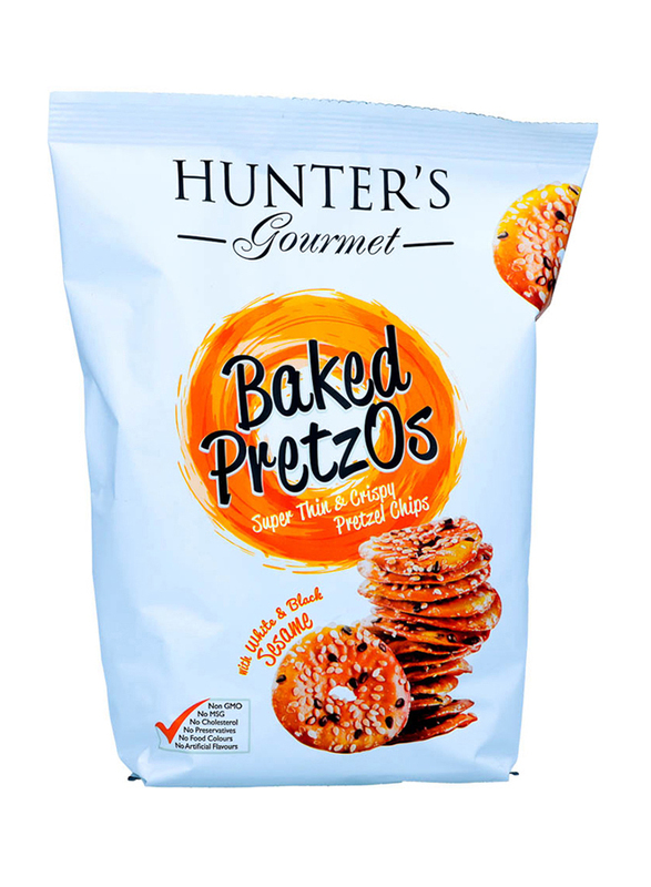 Hunter's Gourmet Black & White Sesame Baked Pretzos, 180g