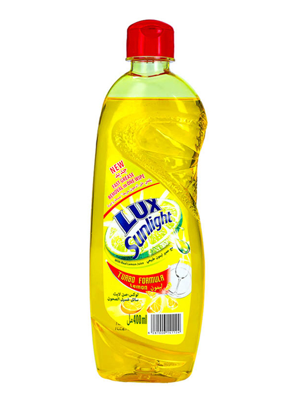 Lux Sunlight Lemon Dishwashing Liquid, 400ml