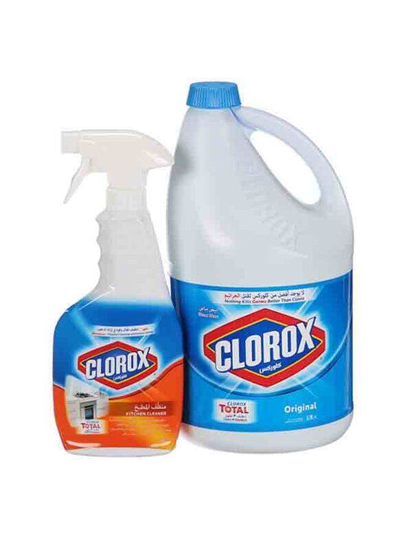 

Clorox Original Bleach Gallon and Kitchen Cleaner Set, 3.78L + 500ml