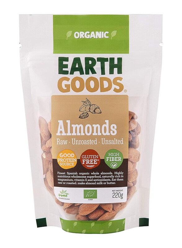 

Earth Goods Organic Spanish Almonds, 220g