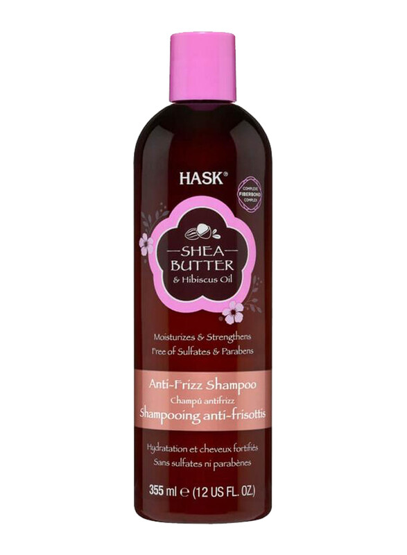 

Hask Shea Butter & Hibiscus Oil Shampoo for All Hair Types, 355ml