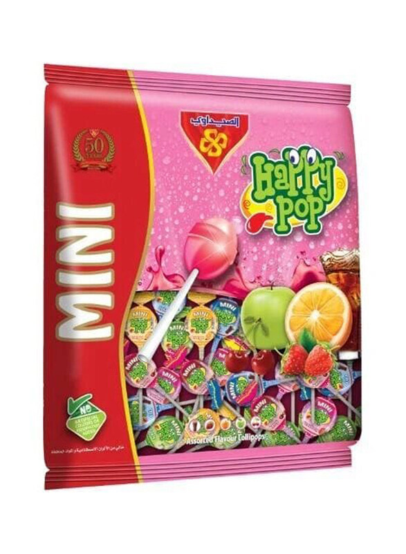 

Al Seedawi Happy Pop Assorted Mini Lollipop, 210g