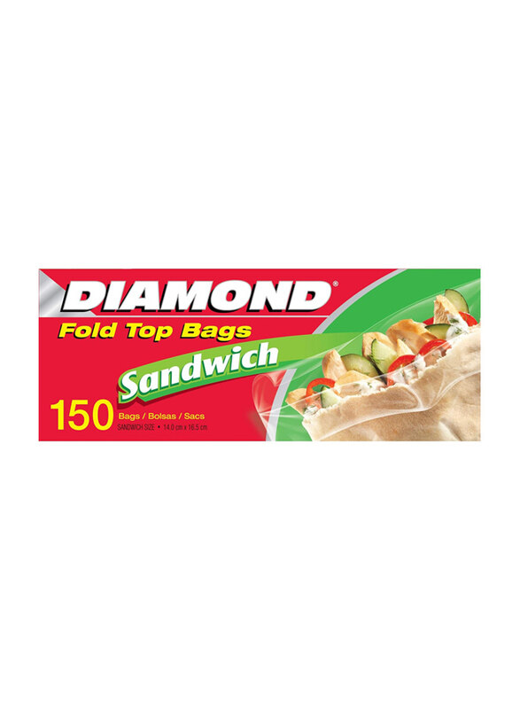 

Diamond Sandwich Zipper Bag, 150 Count