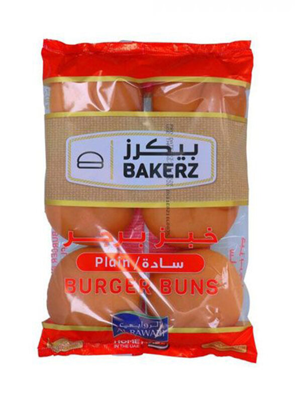 

Al Rawabi Bakerz Plain Burger Buns, 6 x 67g