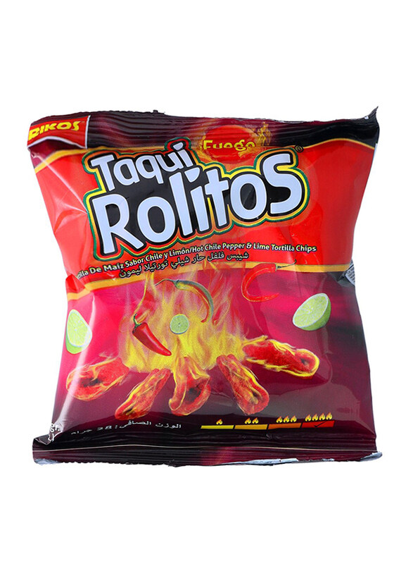 

Taqui Rolitos Hot Chilli & Lime Chips, 28g