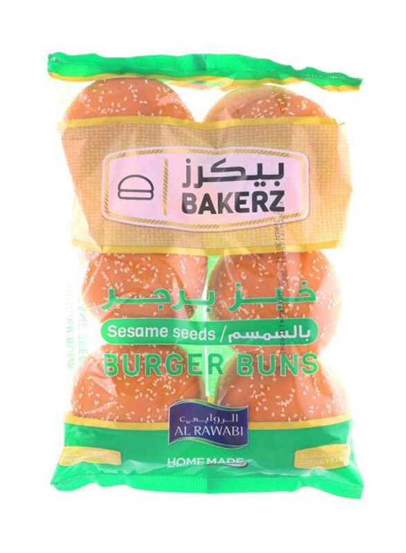 

Al Rawabi Bakerz Seed Burger Buns, 6 x 67g