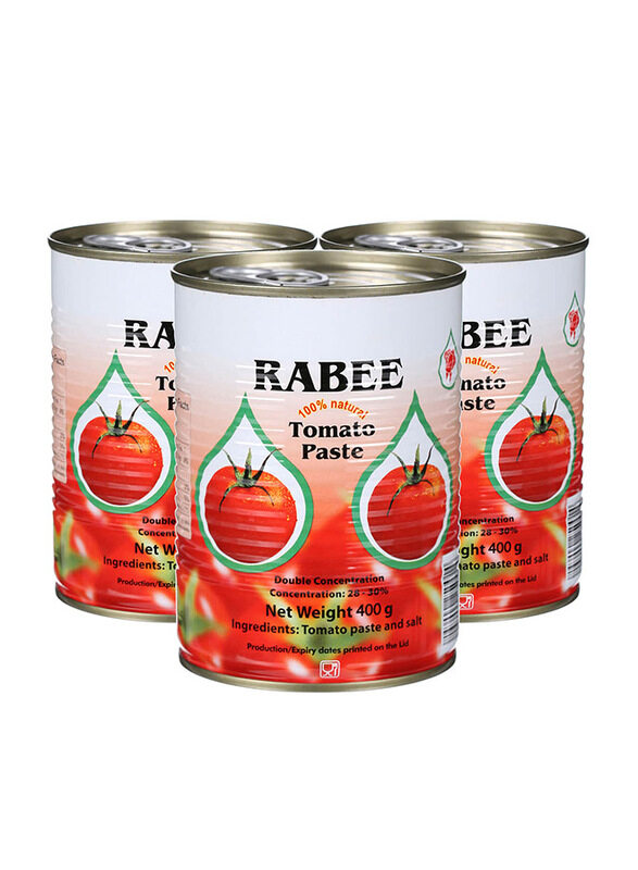 

Rabee Tomato Paste, 3 x 400g