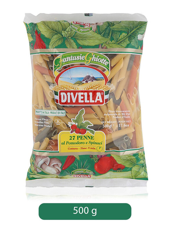 

Divella 27 Penne Al Pomodoro E Spinaci Pasta, 500g