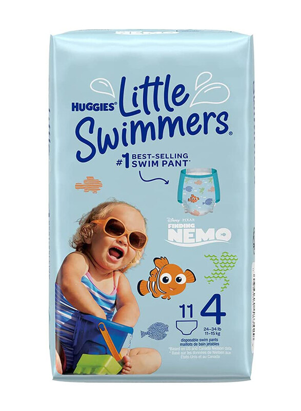 

Huggies Little Swimmers Swim Pants Diapers, Size 4, Medium, 11-15 kg, 11 Count