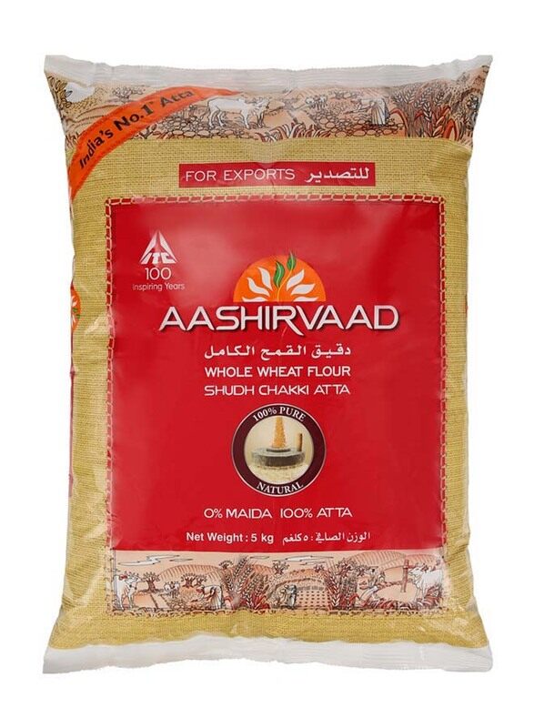 

Aashirvaad Whole Wheat Chakki Atta, 5Kg