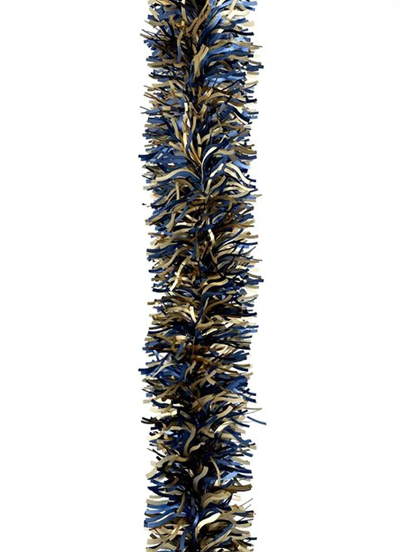 

Party Zone Christmas Tinsel, 200cm x 10cm, Gold/Blue