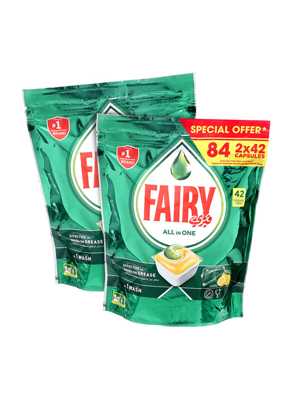 

Fairy All in One Dishwash Tablet, 2 x 42 Piece