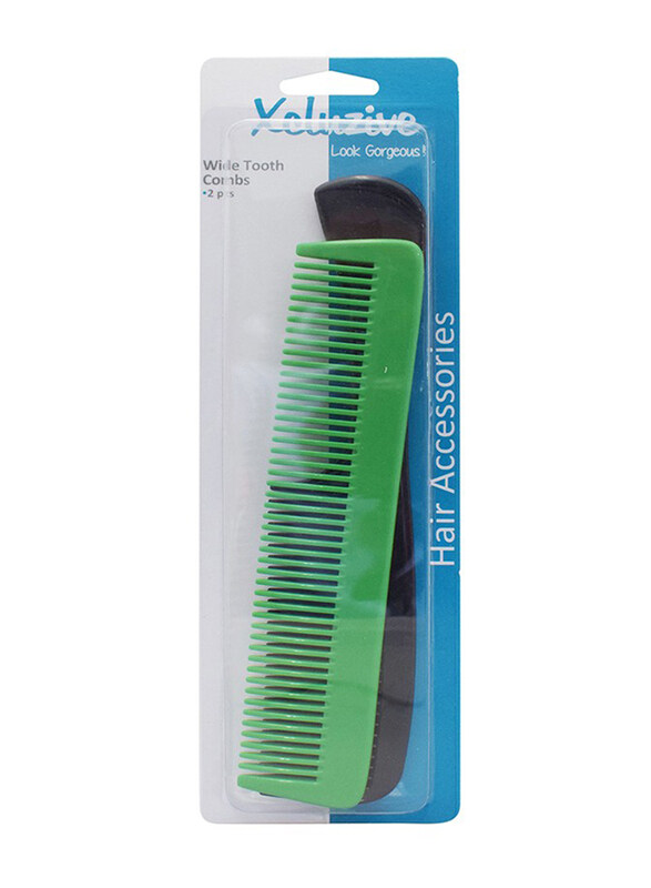

Xcluzive Wide Tooth Combs, 2 Pieces