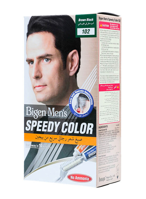 

Bigen Men's Speedy Color, 102 Brown Black, 80gm