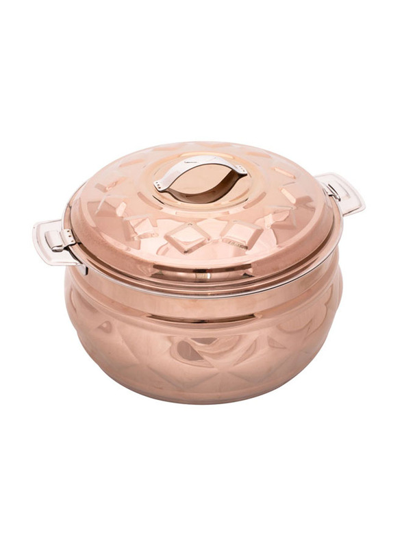 

Zolten 5 Ltr Stainless Steel Round New Diamond Hotpot, Rose Gold