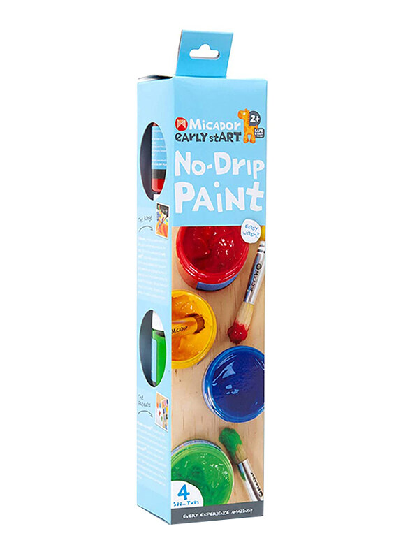 

Micador Early Start No Drip Paint, 4 Piece, Multicolour