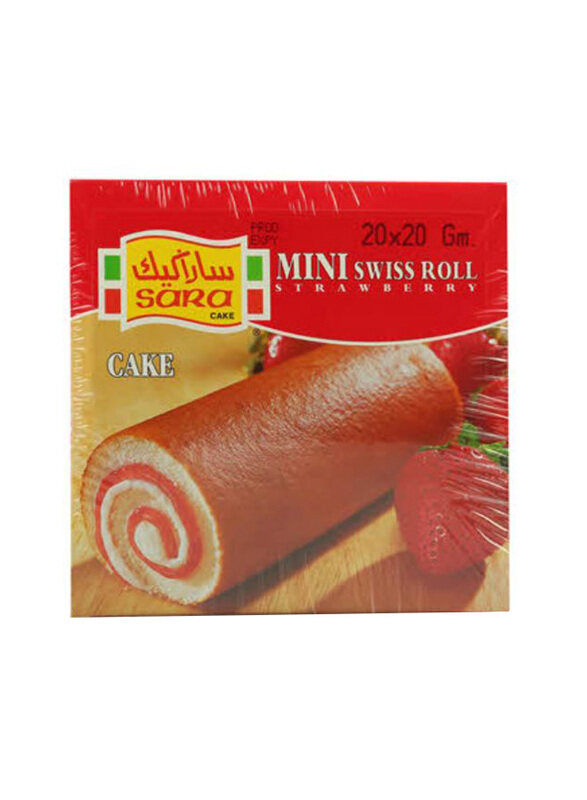 

Sara Cake Strawberry Mini Swiss Cake Roll, 20 x 20g