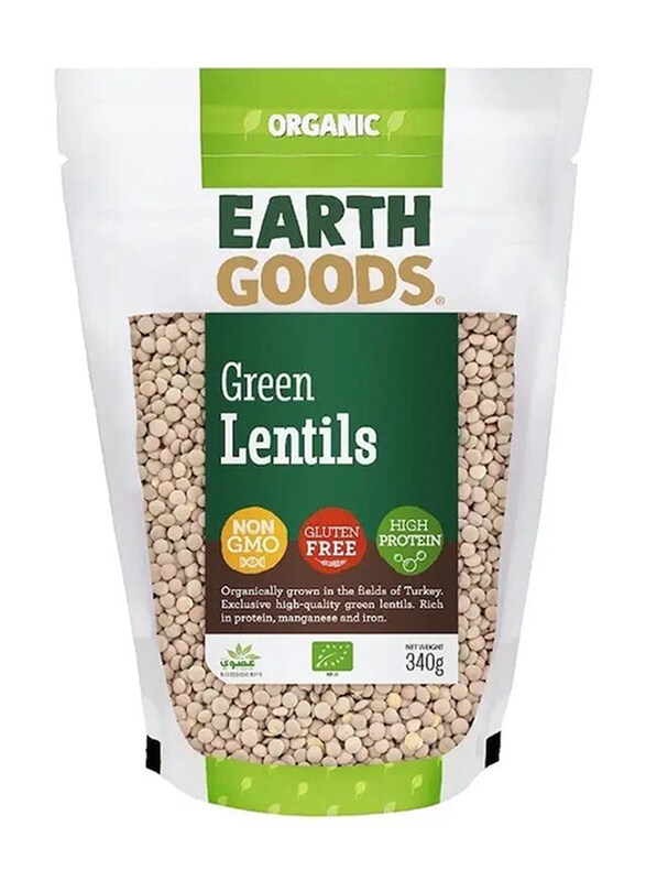 

Earth Goods Organic Lentils Green, 340g