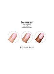 Kiss Pick Me Impress Press On Nail Set, Kimc002c, Pink