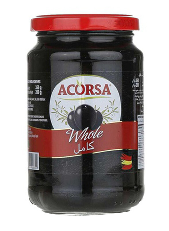 

Acorsa Black Pitted Olives, 3 x 350g