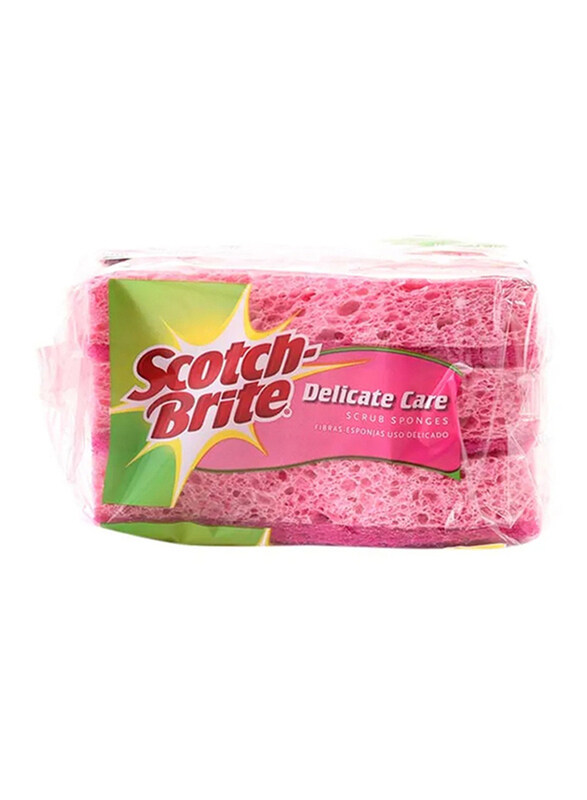 

Scotch Brite Delicate Care Scrub Sponge, 3 Piece