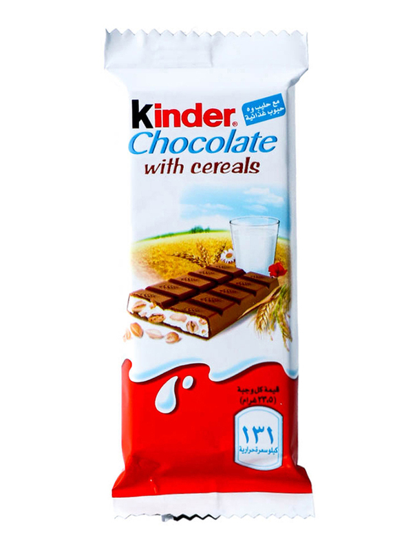 Kinder Chocolate with Cereals Bar, 23g