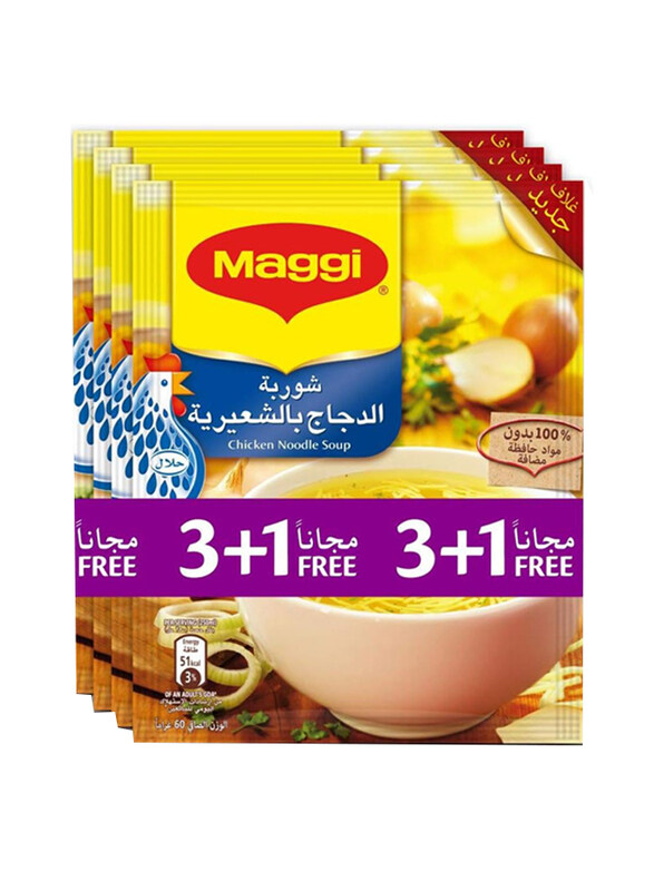 

Maggi Soup Chicken Noodles, 4 x 60g
