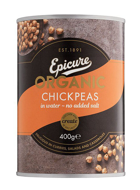 

Epicure Organic Chick Peas in Water, 400g
