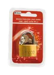 Sirocco Brass Padlock, 35mm, 104S, Brass