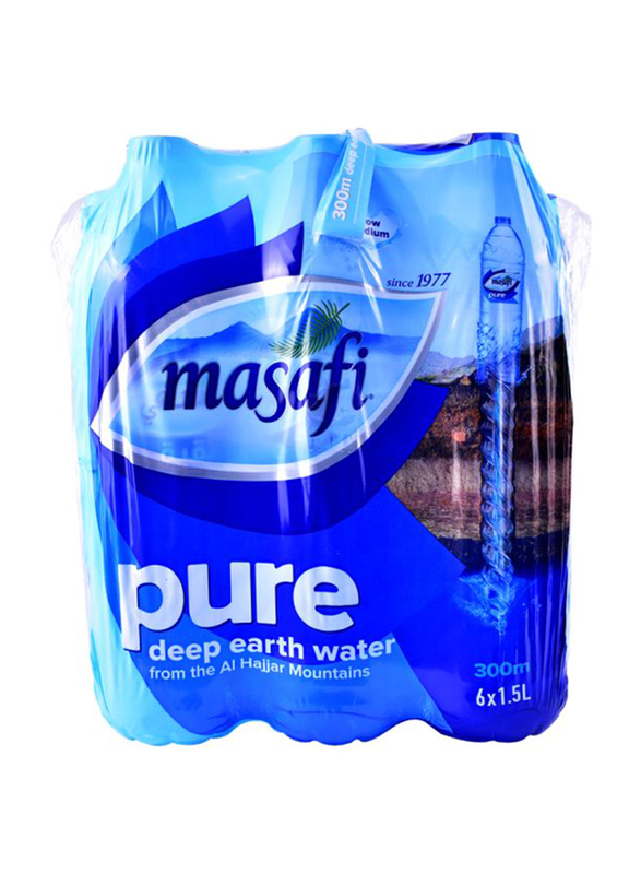 Masafi Drinking Mineral Water, 6 x 1.5 Liter