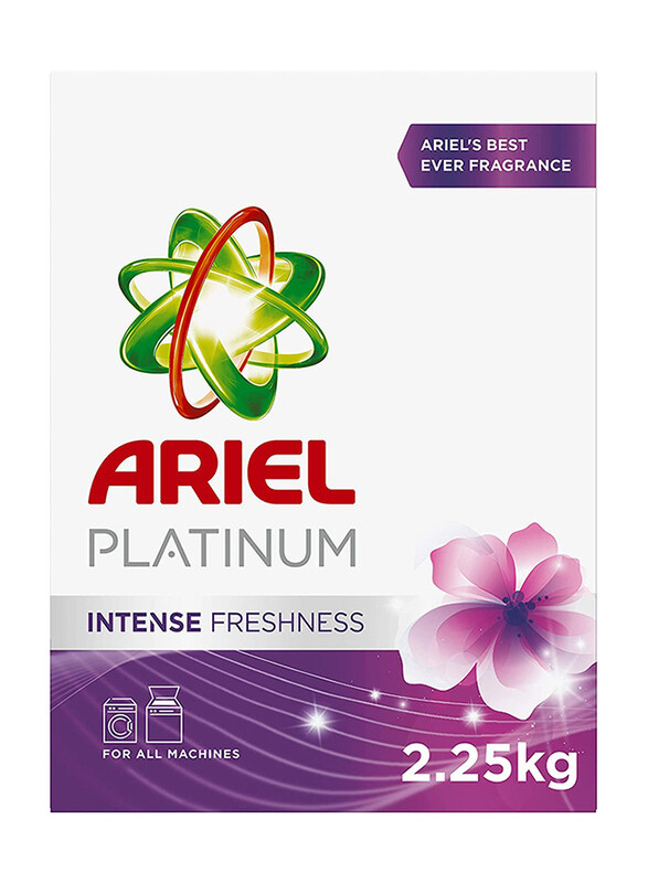 

Ariel Platinum Intense Fresh Laundry Powder Detergent, 2.25 Kg